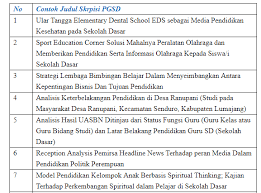 Mengembangkan dan menerapkan inovasi model pembelajaran dengan pendekatan yang baru yang lebih efektif dalam membangun insan peserta didik yang cerdas berbudi luhur yang kompetitif. 16 Contoh Judul Skripsi Pgsd Kualitatif Dan Kuantitatif Terbaru Dan Terlengkap Seputarpembahasan Com