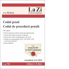 Codul de procedura fiscala 2015 actualizat. Codul Penal Si Codul De Procedura Penala Cod 704 Actualizat La 4 11 2019 Editura C H Beck