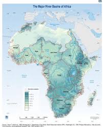 Carte vierge du continent africain. Major River Basins Of Africa Grid Arendal