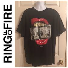 Find on fire for women at up to 90% off retail price! Ring Of Fire Shirts Nwot Ring Of Fire Lips And Money Tshirt Poshmark