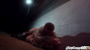 James Deen Punishes Dahlia Sky in Back Alley Anal Fuck - ZB Porn