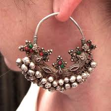 Silver Glass Paste Enamel India Description These Old Early 20thcentury Earrings Jewelry Design Earrings Fashion Jewelry Oxidised Silver Jewelry