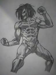 You quickly let your eyes roam his frame before turning back to face your parents. Black White Drawing Eren Jaeger Steemit