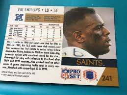 Pat Swilling New Orleans Saints Linebacker NFL 1991 Pro Set Card #241