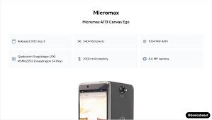 Micromax A113 Canvas Ego Full Device ...