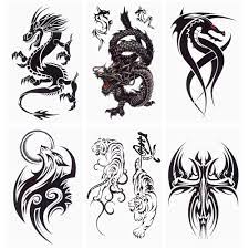 Tattooing was also used as a common identification or branding of slaves. Buy Glaryyears 18 Sheets Dragon Black Temporary Tattoos For Men Teens Animal Scorpions Wolf Owl Dark Tribal Tiger Cross On Arm Shoulder Hand Leg Back Body Art 4 7 X7 5 Online In Taiwan B08395mjsk
