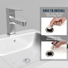 Overall, it is still an upgrade to my sink. Buy Kruggo Universal Edition Bathroom Sink Stopper Bullet Core Push Type Basin Pop Up Drain Filter Bathtub Converter Sink Drain Strainer Plug No Overflow With Basket 1 Pcs Online In Hungary B098bhztr3