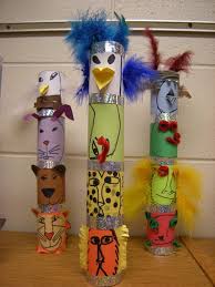 For extra fun, do some research to learn what the animals you've chosen symbolize! Native American Totem Pole Project Novocom Top