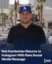 E! News | Rob Kardashian is back on social media for a milestone ...