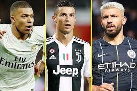 lionel messi battling kylian mbappe cristiano ronaldo and