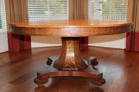 Large Tiger Oak Pedestal Table Gorgeous Base Oak Table Oak Dining Table Pedestal Table