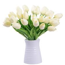 The most common colors are mauve, lilac, white and yellow. Artificial Tulips Silk Flowers 20 Pcs Fake Tulip Flowers Bouquet Real Touch Tulips Artificial Flowers For Home Wedding Party Decor Walmart Com Walmart Com
