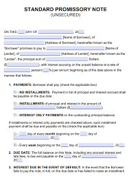 Maybe you would like to learn more about one of these? Unsecured Promissory Note Template Promissory Notes Promissory Notes