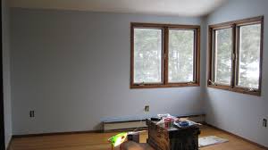 Paint Colors For Wood Trim Bedroom Can T Decide If I Like It Initially I Thought It Was Pretty Now Grey Walls Light Grey Walls Gray Painted Walls