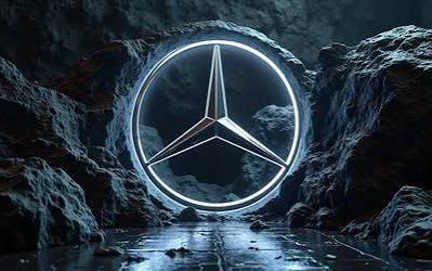 Download 4k, Mercedes-Benz metal logo, white neon lights, black stone backgrounds, creative, cars brands, Mercedes-Benz 3D logo, Mercedes-Benz logo, Mercedes logo, Mercedes-Benz, Mercedes wallpapers for desktop free. Pictures for desktop free