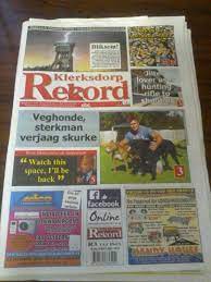 Record is a portuguese sports newspaper, founded by manuel dias, published in lisbon. Klerksdorp Record Kld Record Twitter
