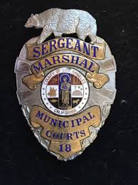 Los Angeles County Marshal Sergeant Entennman Rovin Police Badge Police Memorial Fire Badge