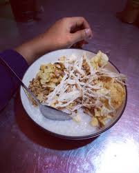 Sedangkan untuk saran penyajian dapat menggunakan tambahan kuah. Gambar Bubur Orang Sakit