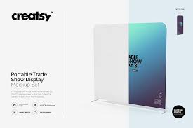 Portable Trade Show Display Mockup S Trade Show Display Display Mockup Fabric Banner Stand