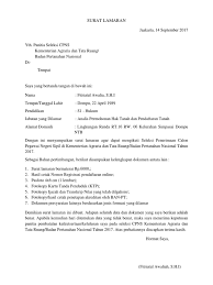 Contoh surat lamaran kerja dosen menjadi penting untuk anda simak jika anda berencana untuk melamar. Contoh Surat Lamaran Kerja Di Badan Pertanahan Nasional Contoh Seputar Surat
