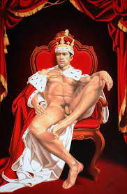 Naked King Painting by Dmitry Dmitriev | Saatchi Art