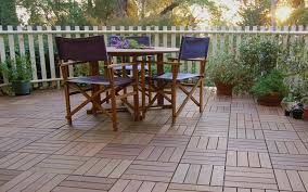 They float freely over the surface of the old patio, so there's no need to worry about them cracking. Interlocking Ipe Wood Deck Tiles From Archatrak Quick And Easy To Install