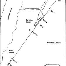 Map Of Study Area Showing Location Of Carolina Beach And