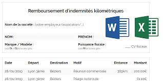 Télécharger ce modèle de lettre : Modele De Note De Frais Kilometriques 2021 Demande De Remboursement