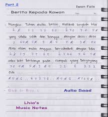 3 3 2'2' 3 3 2' 2' 1' 76. Not Angka Ebiet G Ade Berita Kepada Kawan Lhia S Music Notes