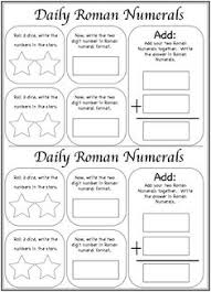 Free Printable Daily Roman Numerals Worksheet Printable Romannumerals Worksheet Math Roman Numerals Middle School Lesson Plans Homeschool Math