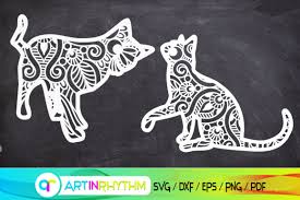 Download Cat Svg Mandala Svg Cat Prints Graphic By Artinrhythm Creative Fabrica