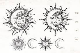 Download Sun And Moon Mandala Zentangle Sun Moon Svg 915971 Cut Files Design Bundles