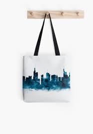 Frankfurt Skyline Tote Bag By Monnprint Frankfurt Skyline Tote Bag Bags