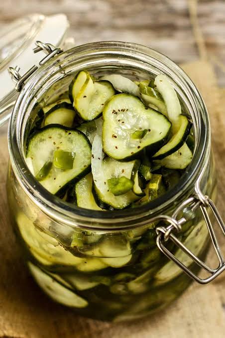 Refrigerator Sweet Pickles | Quick and easy refrigerator pickles recipe!