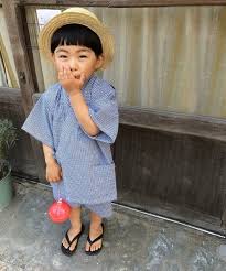 coen kids coen kids ギンガムチェック甚平 着物 浴衣 袴 可愛い 甚平 子供 浴衣