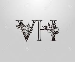 Vaksharaj, king of the universe; Vintage V H And Vh Letter Logo Graceful Floral Flower Alphabet Mark For Letter Stamp Weeding Card Brand Name Restaurant Boutique Hotel Royalty Free Svg Cliparts Vectors And Stock Illustration Image 153285354