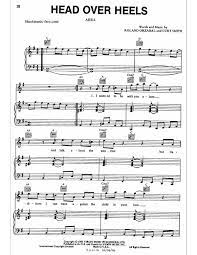 Head Over Heels Sheet Music Abba Sheet Music