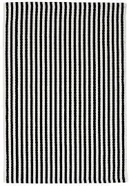 Chester Eco Cotton Rug Black White Hook Loom