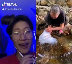 The Lady with The Sting Ray Bain Her Back