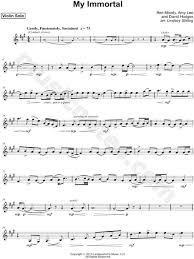 Download and print river flows in you sheet music for violin solo by lindsey stirling from sheet music direct. Lindsey Stirling My Immortal Sheet Music Violin Solo In A Major Download Print Sku Mn0134599