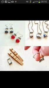 Avec Des Ressorts De Pinces A Linge Artisanat De Bijoux Bijoux Recycles Pince A Linge