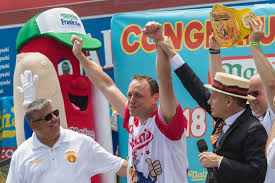 The nathan's famous fourth of july hot dog eating contest is an annual contest sponsored by nathan's famous held on coney island, n.y. Hot Dog Contest 2019 Past Winners Tv Info How To Stream