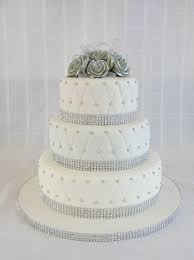 Silver Anniversary Silver Wedding Cake Wedding Cake Rustic Cake