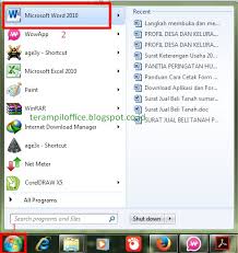 Terampil Office Langkah Langkah Membuka Dan Menutup Microsoft Word Lengkap