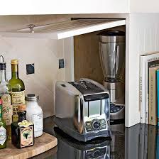 This one blends seamlessly with the existing kitchen cabinetry. Small Appliance Storage Better Homes Gardens
