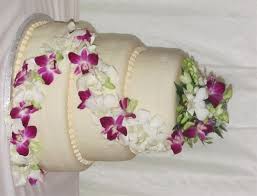 Gumpaste, fondant, food coloring, colored sugar, flavoring 3 Tier Ivory Fondant Wedding Cake With Fresh Flowers Cakecentral Com