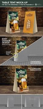 Table Tent Mock Up Table Tents Tent Design Tent