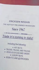 Ericksen nissan edmonton nissan dealer conveniently located downtown! Ericksen Nissan Ericksennissan Twitter