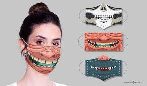 Maybe you would like to learn more about one of these? Monster Face Masks Design Set Vector Download