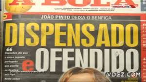 Benfica Tv Reportagem Saida Joao Pinto Youtube